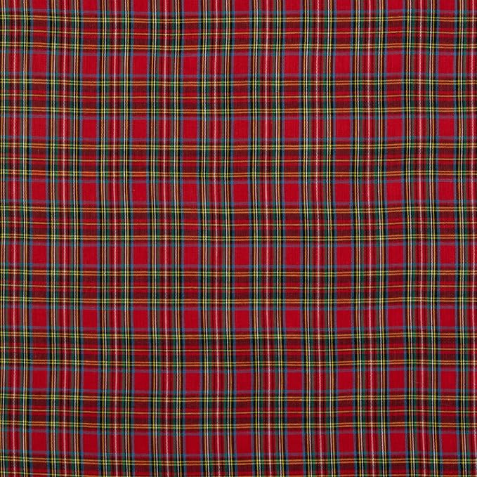 Hobby Lobby Red Royal Stewart Tartan Cotton Calico Fabric, 2 Yards | Precut by HobbyLobby