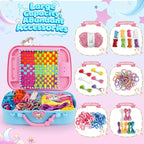 6-in-1 Friendship Bracelet Making Kit, Weaving Loom Kit Toys, 500+ Pcs Craft - Image 6