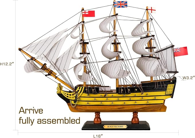 SAILINGSTORY Wooden Model Ship HMS Victory 1/170 Scale Replica | Handcraft - Image 2