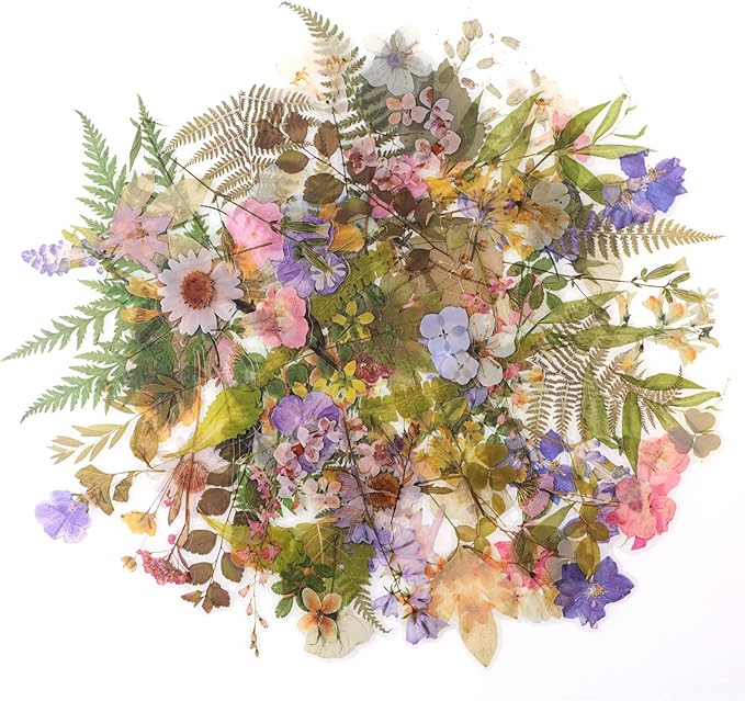 160pcs Pre-Cut Scrapbooks Natural Stickers, Floral and Plant Sticker by RISYPISY