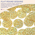 MECCANIXITY 700 Pcs Flat Round Sequins 15mm/0.6 Inch Loose Paillettes Craft - Image 3