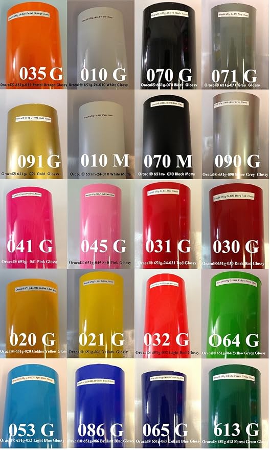 Adhesive Backed Vinyl Sheets Oracal 651 - Image 2