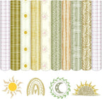 Tintnut Boho Stripe Permanent Vinyl 8 Sheets 12''x10'' Adhesive Vinyl | Boho by Tintnut