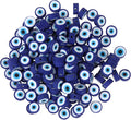 100pcs Evil Eye Polymer Clay 10mm Spacer Beads by LUBINGSHINE