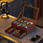 ProCase Watch Box, 10 Slot Watches Display Case - Image 4