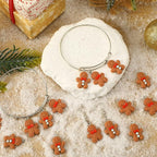 Augshy 64Pcs Christmas Gingerbread Man Resin Charms - Image 4