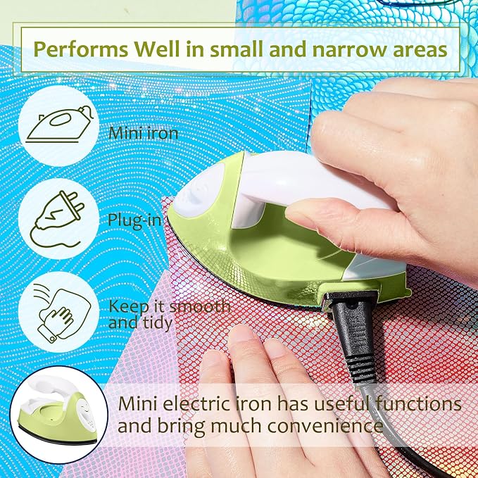 Honoson Mini Craft Iron Mini Heat Press Small Iron 3.93 x 2.36 x 2.76 in - Image 5