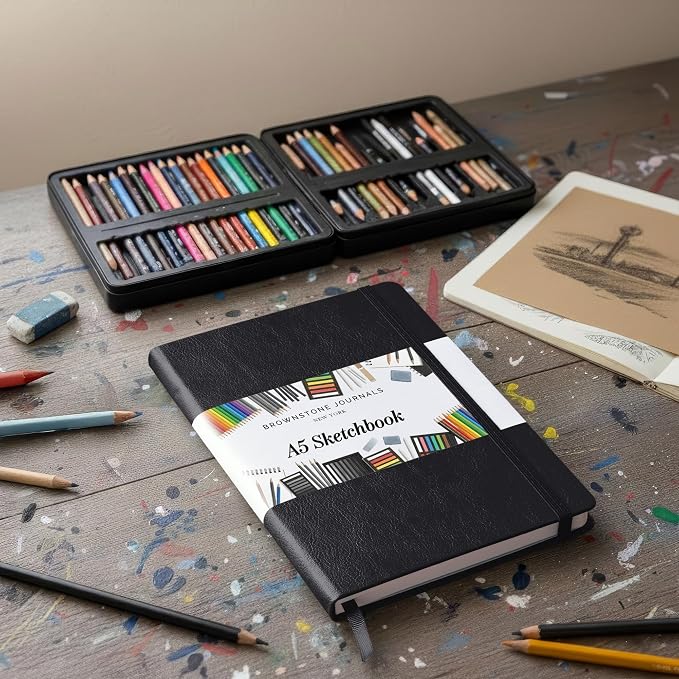 BROWNSTONE JOURNALS A5 Sketch Book Hardcover - Image 7
