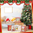 Kolldenn 48 Pcs Christmas Gingerbread Party Favors Bags Christmas Goodie Gift - Image 6