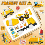 42 Sheets Create Construction Vehicles of Dreams Stickers, Make Your Own Sticker - Image 3