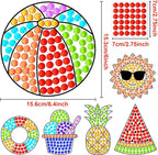 Qyeahkj 6pcs Summer Arts and Crafts Kits Suncatcher Easy Art Craft - Image 3