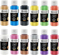 Artecho Acrylic Paint Set, 12 Metallic Colors Bottles Art Craft Paints by Artecho