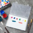 Nuanchu 1 Set Handy Glass Oil Paint Palette Included 10.2 x 6.8 x 1.2 Inches - Image 4