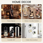 LUXEEASE 90P Halloween Black & White Dried Pressed Flowers | Gothic elegant - Image 7