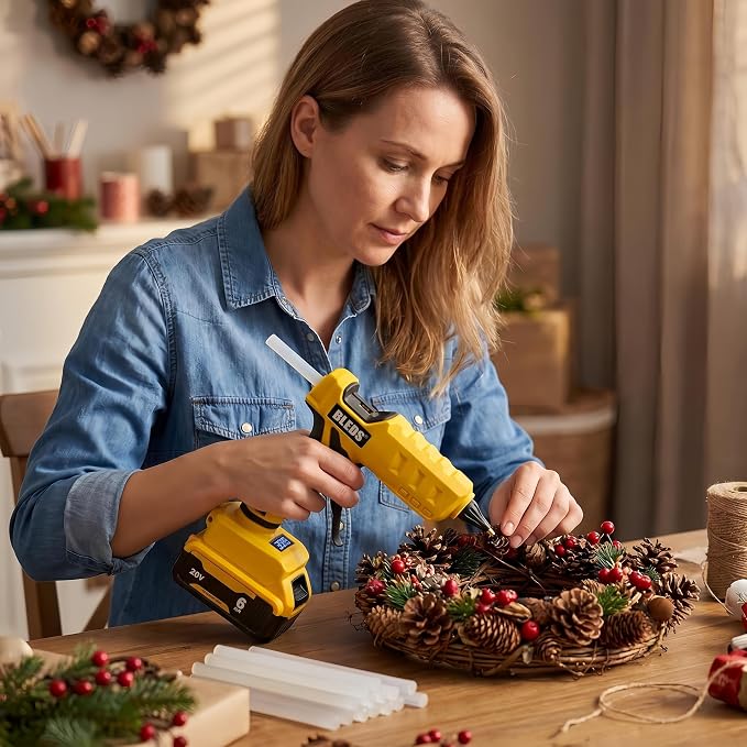 BLEDS Cordless Glue Gun for Dewalt 20V, 100W Digital Temp, No Battery | Heavy - Image 6