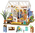 Rolife DIY Miniature Dollhouse Kit, Build 9.6" Greenhouse Diorama Kit Building by Rolife