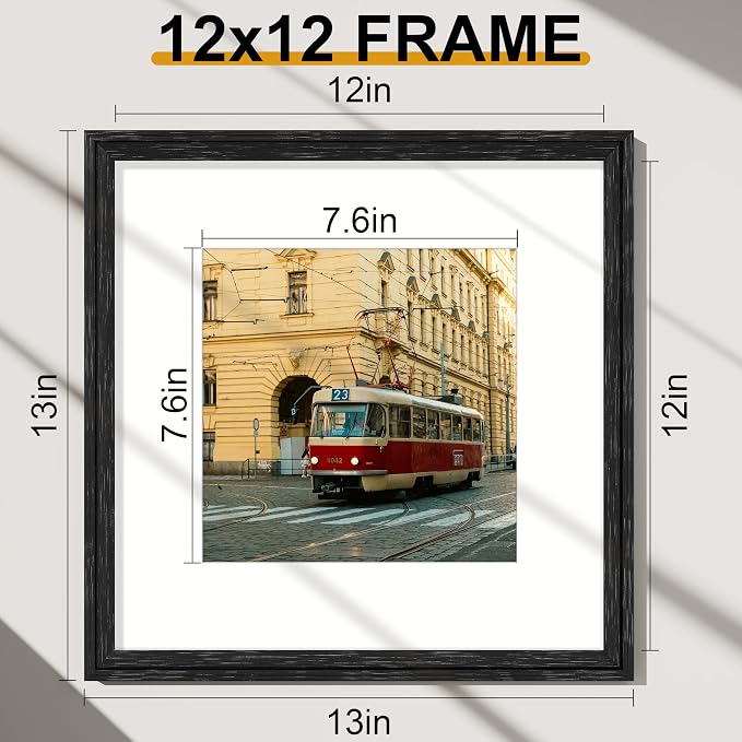 Vittanly 12x12 Picture Frames Set of 2, Ornate Vintage Photo Frame - Image 5