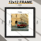 Vittanly 12x12 Picture Frames Set of 2, Ornate Vintage Photo Frame - Image 5