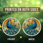 3D Effect Printed Peacock Acrylic Ornament, Peacock Hanging Ornaments - Image 7