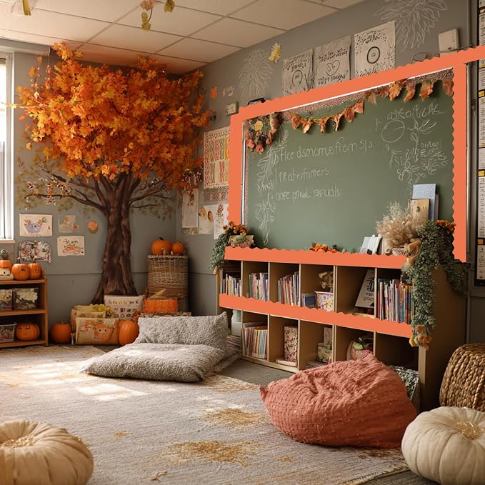 6 Rolls 196.8 Ft Fall Bulletin Board Borders - Image 2