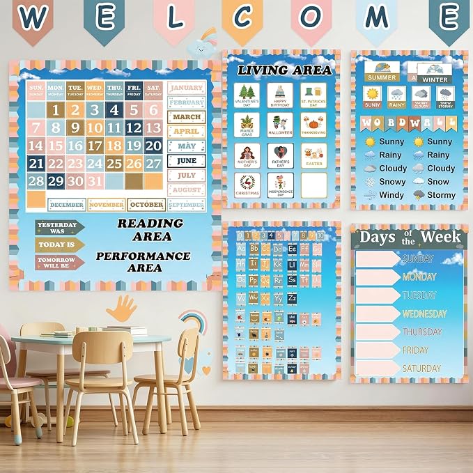 Qyeahkj 17.7in x 20ft Bulletin Board Paper Roll Bulletin Board Background Paper - Image 5