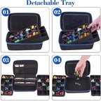 SIQUK Dice Storage Case Big Capacity Dice Box - Image 5