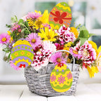 36PCS Wooden Easter Ornaments to Paint, 6 Styles DIY Blank Unfinished Wood Egg - Image 5