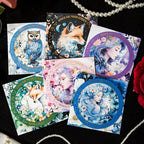 120Pcs Fantasy Moon Flower Scrapbook Stickers - Image 2