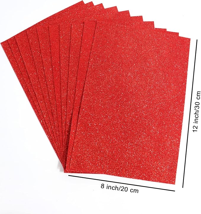 10 Sheets Glitter Paper Sheet for Easter Memorial Flag Independence Day - Image 6