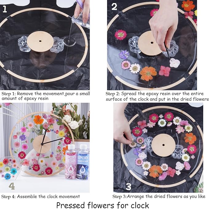 96Pcs Fall Dried Pressed Flowers - Image 6