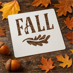 Fall Stencils 56PCS 4in Reusable Plastic Templates Fall Craft Paint Stencil DIY - Image 4