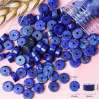 Natural Stone Heishi Beads for Necklace Making, 4 mm x 6 mm Small Flat Round - Image 6