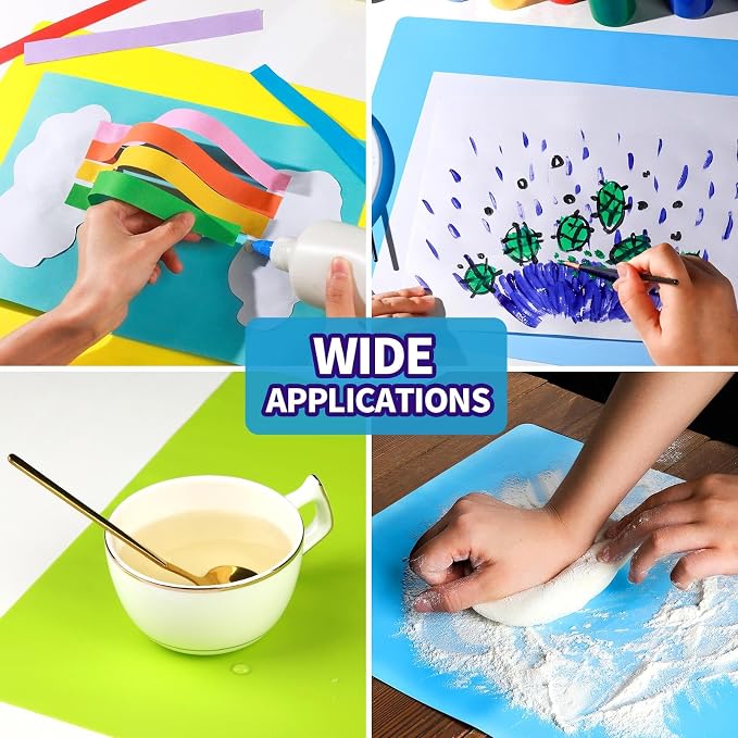 LEOBRO Silicone Mats, Resin Molds, Play Dough Mat, Nonstick Silicone Sheet Mat - Image 7