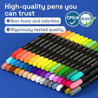 ARTISTRO 48 Precision Dual-Tip Acrylic Paint Markers – Paint Pens Set - Image 7