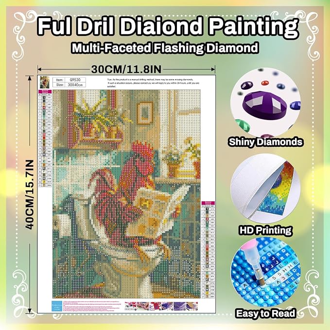 HITO Chicken Diamond Painting Kits - Image 2