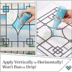 Gallery Glass, Aqua Stained Glass 2 fl oz Brilliant Smooth Finish Paint - Image 4