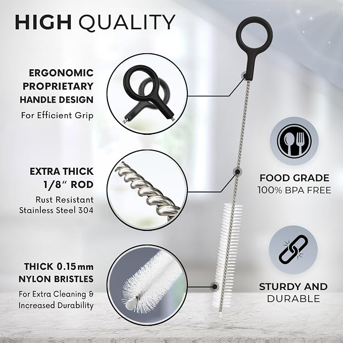 Buenalife Heavy Duty Cleaning Brushes Set of 8 - Image 3