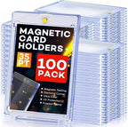 100ct Magnetic Card Holders, Magnetic 35pt One Touch Card Holders, U-V by Zenowick