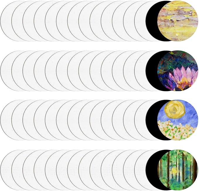 60 Pcs Magnetic Canvas Panel Mini Canvas Boards - Image 8