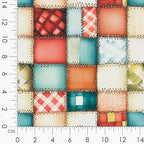Patchwork Hot Cocoa Cotton Fabric Panel – 6 Designs + Bonus Sheet 29.5×19.6 inch - Image 8