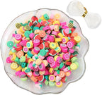 100pcs Mixed Fruit Polymer Clay Spacer Beads - Image 3