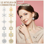 Landical 50 Pcs Winter Snowflake Charms - Image 3