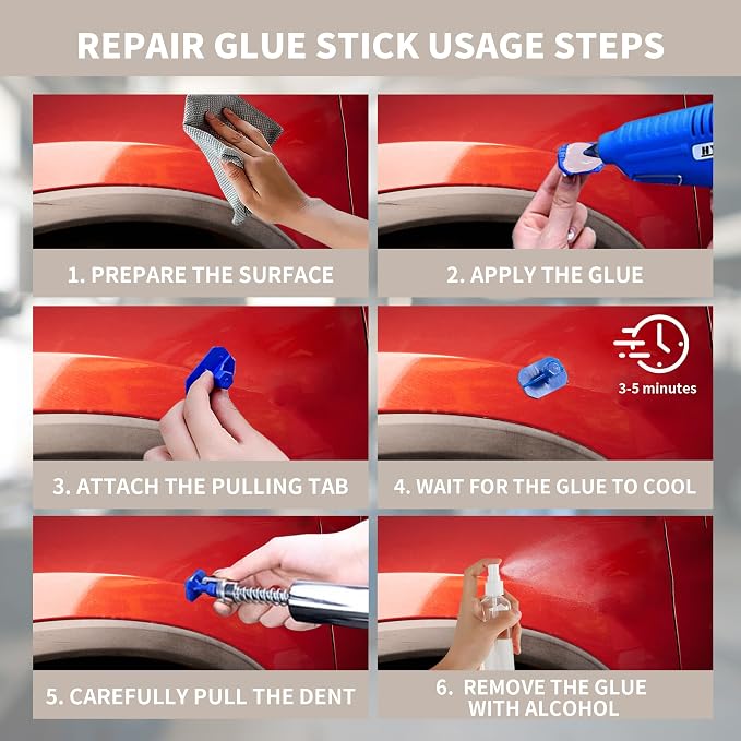 52 Pcs Paintless Dent Repair Glue Sticks Hot Glue Sticks, Premium-Quality - Image 5