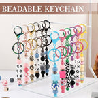 Tondiamo 24 Pcs Beadable Keychain Bars Bulk Beads - Image 2