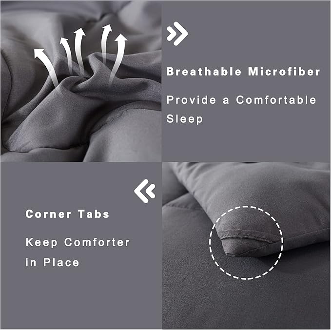 DOWNCOOL Full Size Comforter Sets -All Season Bedding Comforters Sets - Image 5