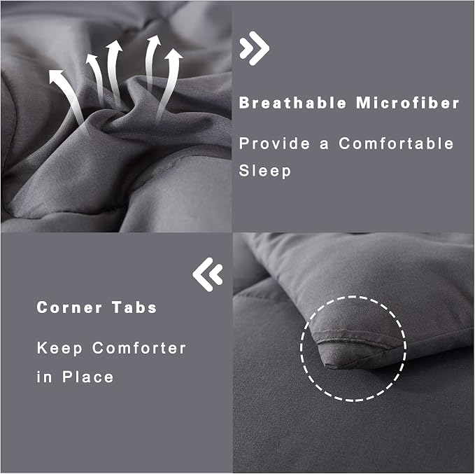 DOWNCOOL King Size Comforter Set -All Season Bedding Comforters Sets - Image 5