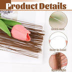 CCINEE 26 Gauge Brown Floral Stem Wire, 14 inch - Image 3