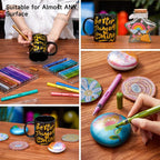 Shuttle Art Automatic Ink Control Acrylic Paint Markers, 24 Metallic Colors - Image 9