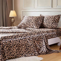 MR&HM Satin Bed Sheets with Elastic Corner Straps, California King Size Sheets by MRHM