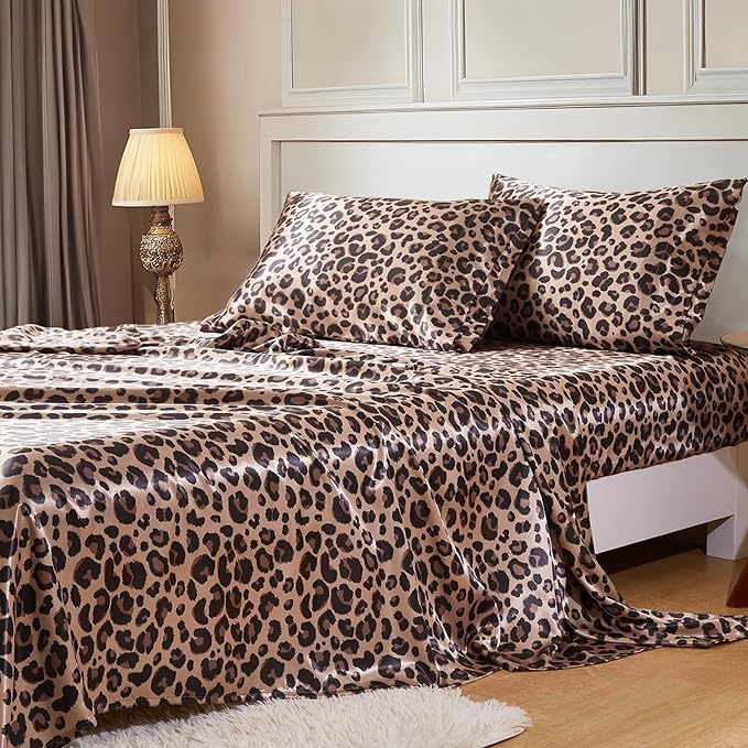 MR&HM Satin Bed Sheets, Twin XL Size Sheets Set by MRHM